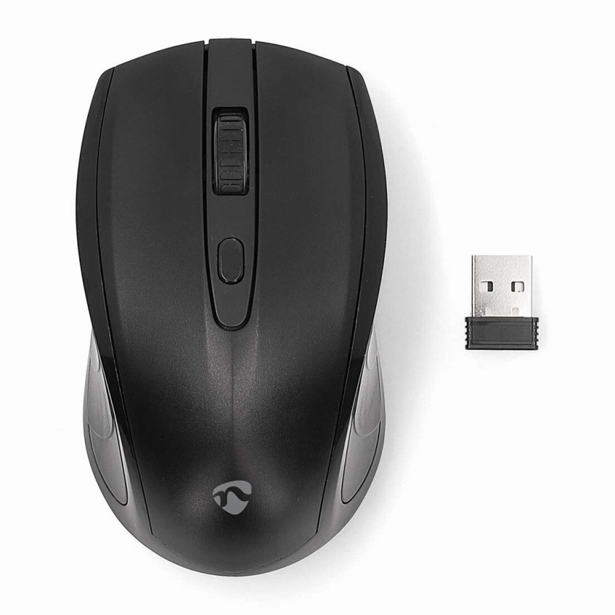 Mouse senza fili 800/1200/1600 DPI 2xAAA nero