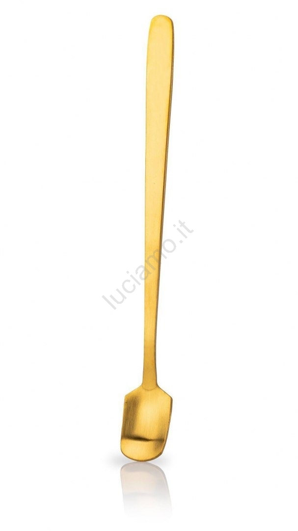 Cucchiaio Per Spaghetti Nordal In Acciaio Inox Color Oro Opaco – Lunghezza 33 Cm – Design Danese Per Cucina E Tavola - 3