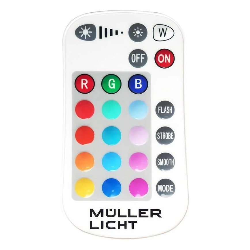 Müller-Licht - Proiettore LED RGBW dimmerabile per esterni LED/10W/230V IP65 + telecomando