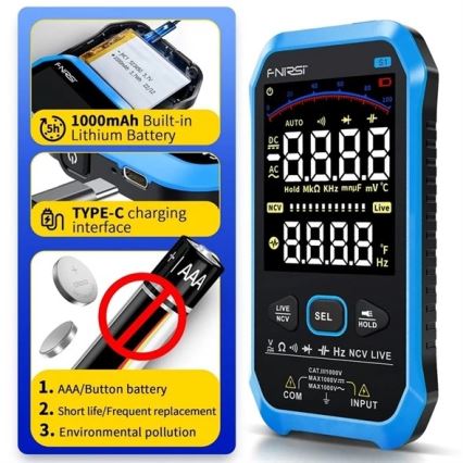 Multimetro 1000 mAh 5V