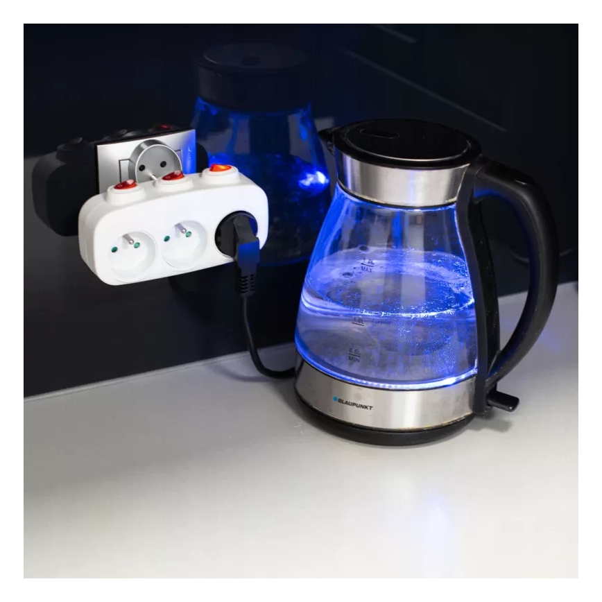 Multipresa 3 prese con interruttori