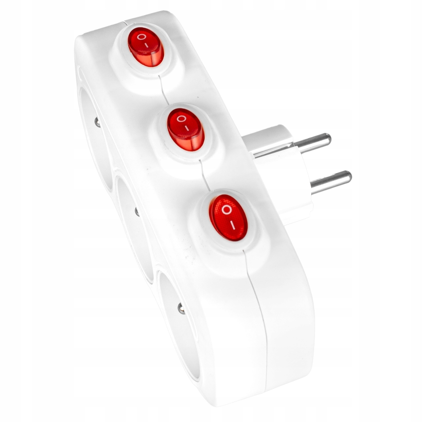 Multipresa 3 prese con interruttori