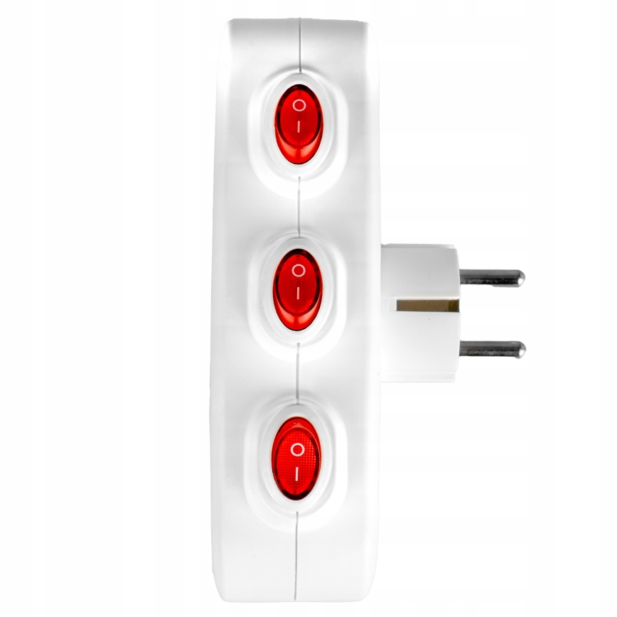 Multipresa 3 prese con interruttori
