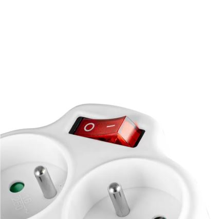 Multipresa con interruttore 2 prese + USB-C + USB-A