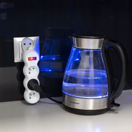 Multipresa con interruttore, 3 prese