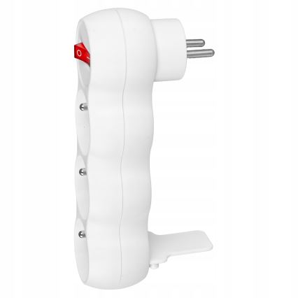 Multipresa con interruttore, 3 prese