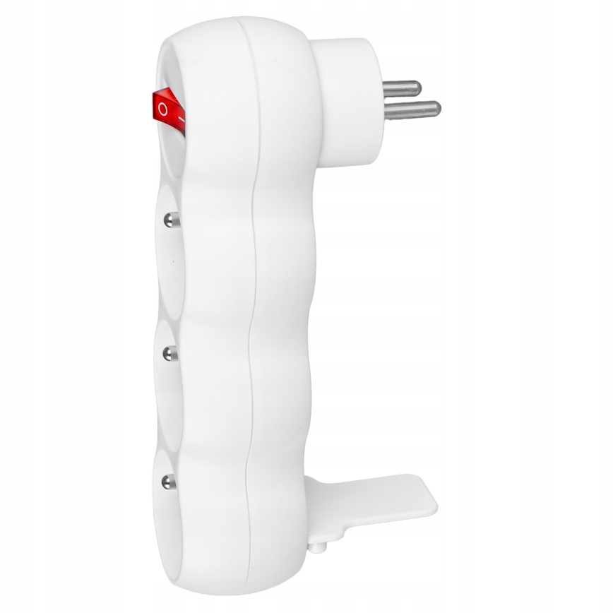 Multipresa con interruttore, 3 prese