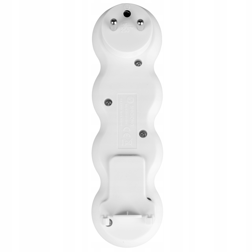 Multipresa con interruttore, 3 prese