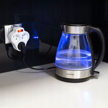 Multipresa con interruttore, 3 prese