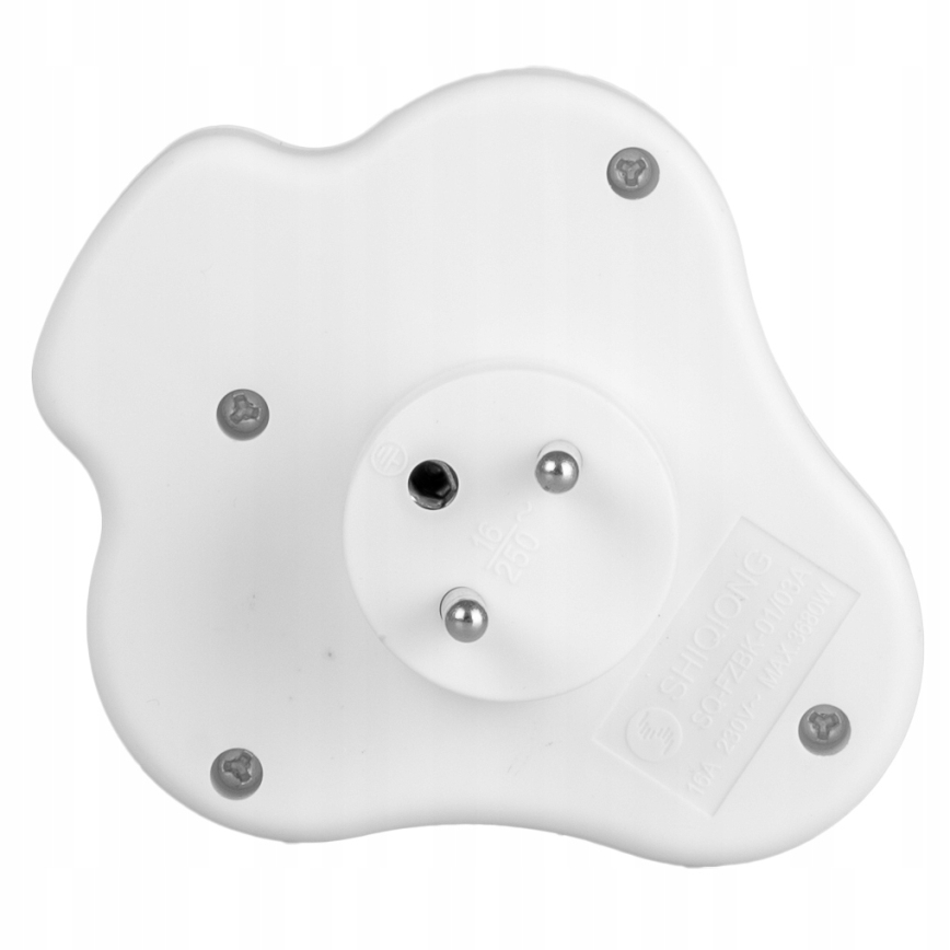 Multipresa con interruttore, 3 prese