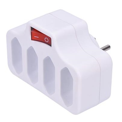 Multipresa con interruttore 4x2,5A/230V