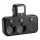 Multipresa con interruttore e illuminazione LED LINEA PRO 2Z + 3xUSB A/C SCHUKO 4000K nera