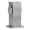 Multipresa verticale da esterno 2Z SCHUKO 230V cromo opaco IP44