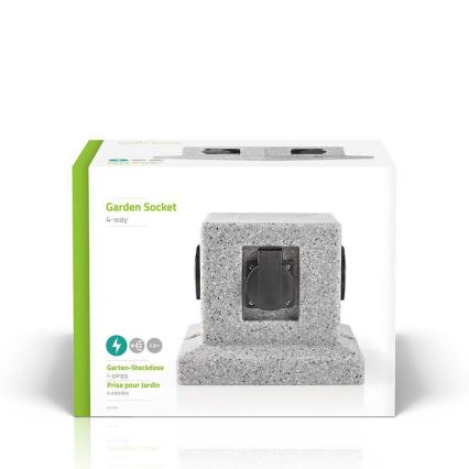 Multipresa verticale da esterno 4P IP44