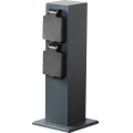 Multipresa verticale da esterno NASTO 2Z Type E 230V IP44 antracite