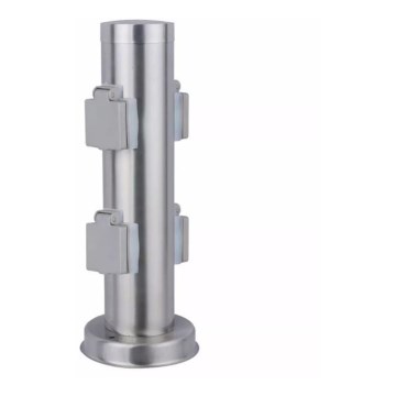 Multipresa verticale da esterno SYDNEY 4Z SCHUKO 230V IP44