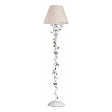 MW-LIGHT - Lampada da terra FLORA 1xE27/40W/230V bianca/crema