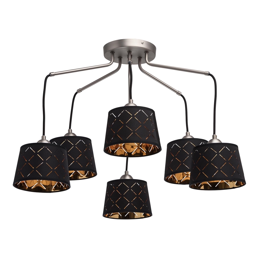 MW-LIGHT - Lampadario a plafone MEGAPOLIS 6xE27/40W/230V