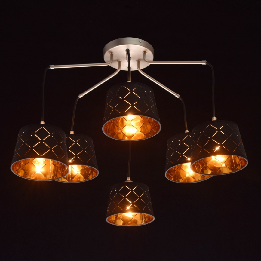 MW-LIGHT - Lampadario a plafone MEGAPOLIS 6xE27/40W/230V