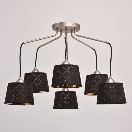 MW-LIGHT - Lampadario a plafone MEGAPOLIS 6xE27/40W/230V