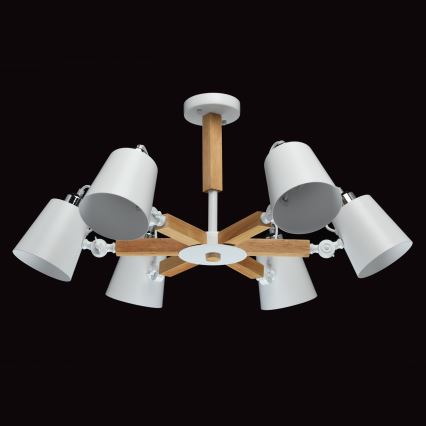 MW-LIGHT - Lampadario a sospensione con supporto rigido MEGAPOLIS 6xE27/40W/230V