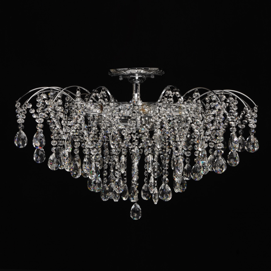 MW-LIGHT - Lampadario di cristallo a sospensione con supporto rigido VENEZIA 9xE14/60W/230V