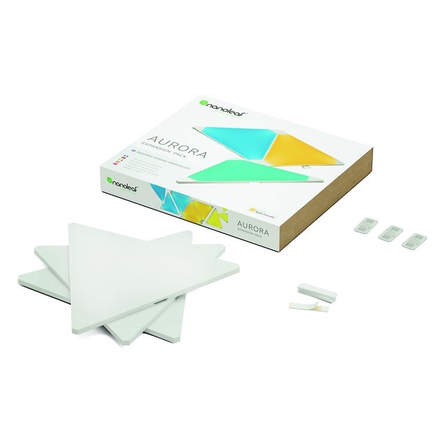 Nanoleaf - KIT 3x Pannelli LED RGB dimmerabili AURORA LED/2W/230V Wi-Fi