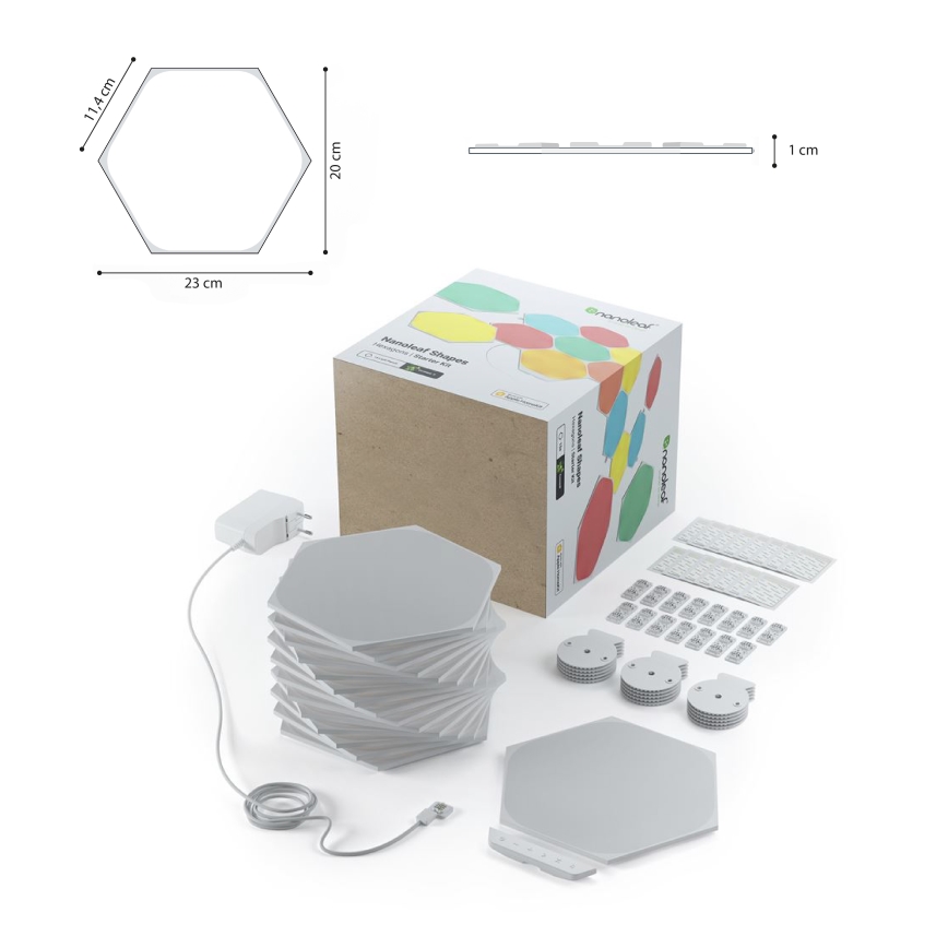 Nanoleaf - SET 15x LED RGB Pannello dimmerabile LED/2W/230V 1200-6500K Wi-Fi