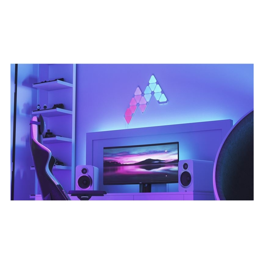 Nanoleaf - PACK 10x LED RGB Pannello dimmerabile TRIANGOLI LED/0,5 Wi-Fi
