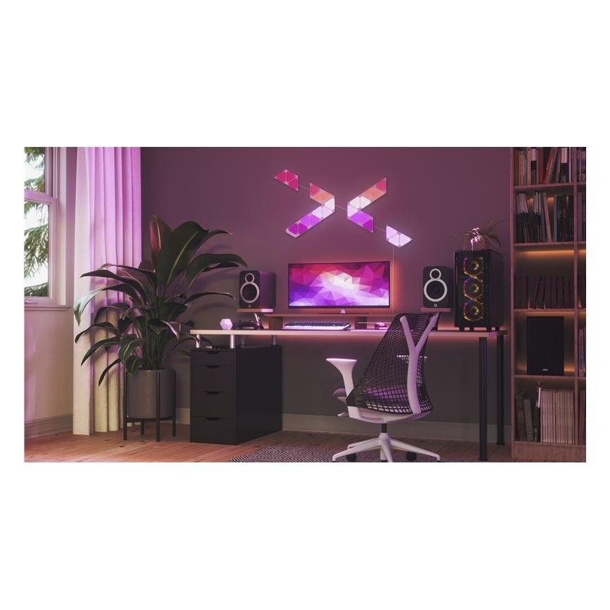 Nanoleaf - PACK 10x LED RGB Pannello dimmerabile TRIANGOLI LED/0,5 Wi-Fi