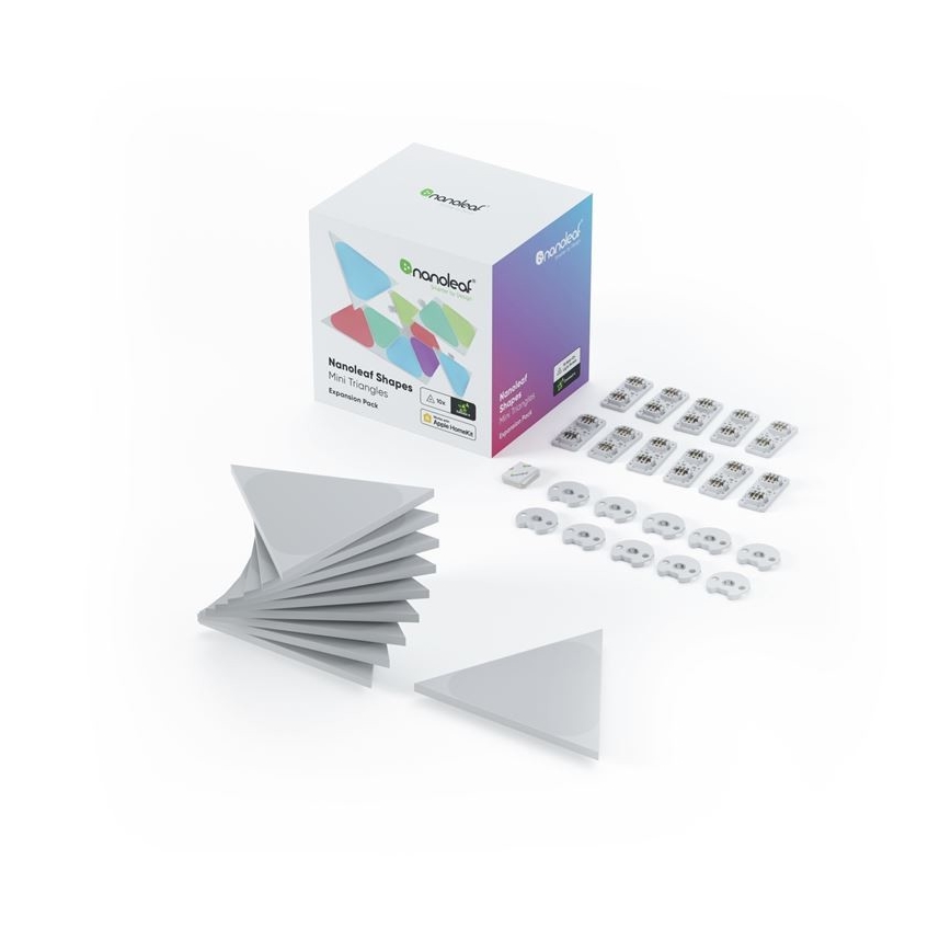 Nanoleaf - PACK 10x LED RGB Pannello dimmerabile TRIANGOLI LED/0,5 Wi-Fi