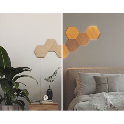 Nanoleaf - SET 3x Pannello LED dimmerabile HEXAGONS LED/2W/230V Wi-Fi