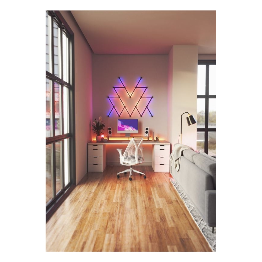 Nanoleaf - Set di coperture per binari LINES 9 pz nero opaco