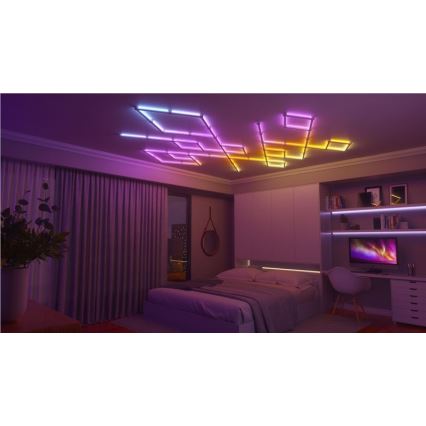 Nanoleaf - SET 9x LED RGBW Dimmerabile rotaia LINES LED/2W/230V 1200-6000K Wi-Fi