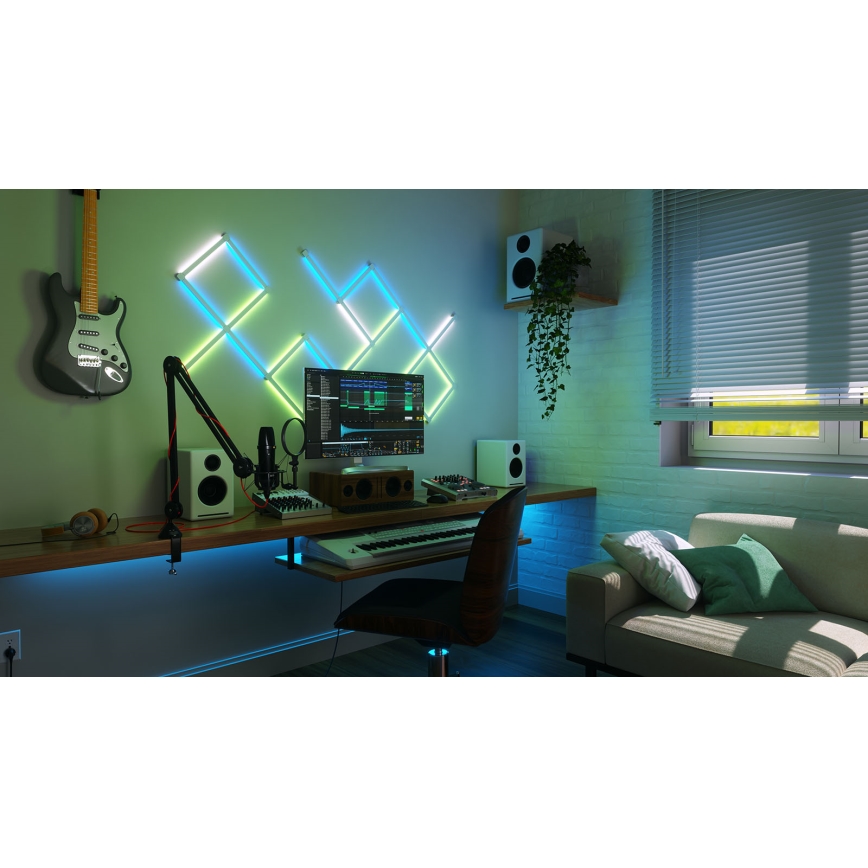 Nanoleaf - SET 4x Strisce LED RGBW Dimmerabili LINES LED/2W/230V 1200-6000K Wi-Fi