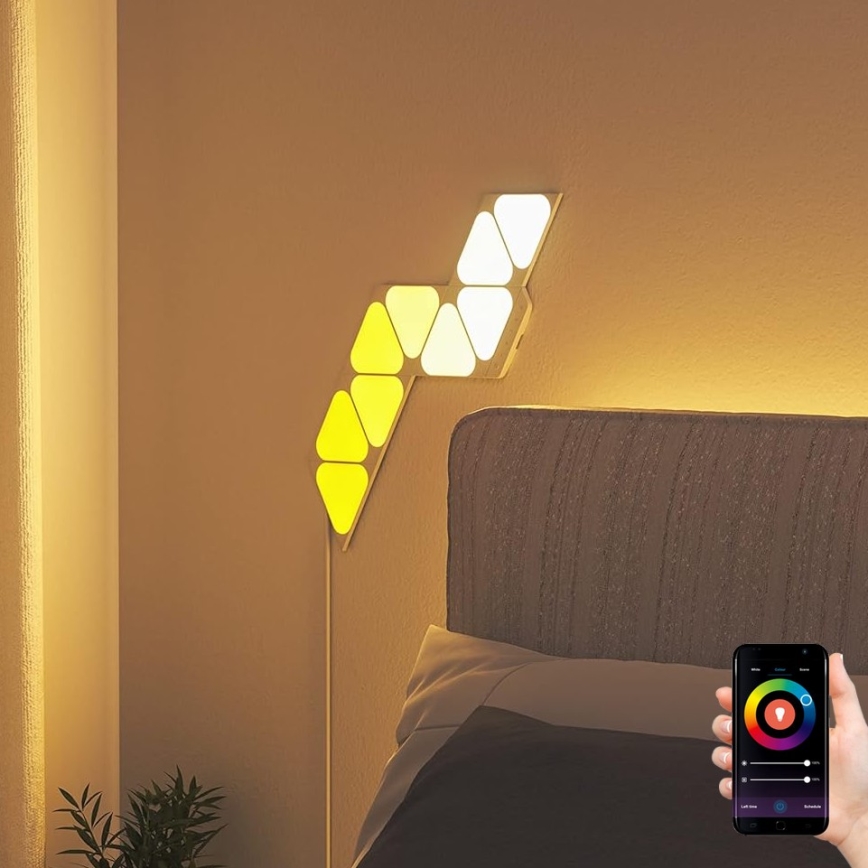 Nanoleaf - SET 9x LED RGBW Pannello dimmerabile TRIANGOLI LED/0,54W/230V 1200-6500K Wi-Fi