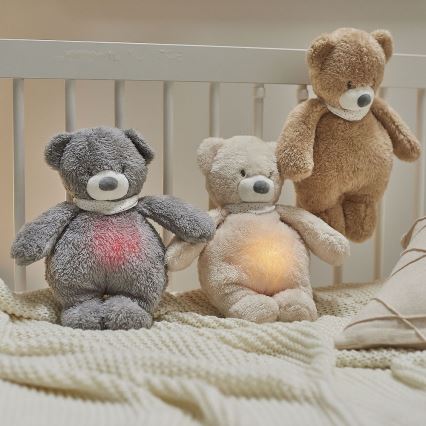 Nattou - Compagno di coccole con melodia e luce SLEEPY BUNNY 4in1 marrone