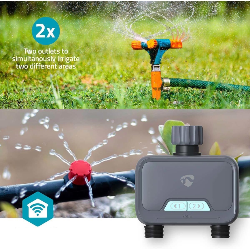 Regolatore di flusso acqua 4xAA Wi-Fi Tuya IP54