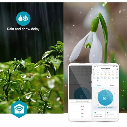 Regolatore di flusso acqua 4xAA Wi-Fi Tuya IP54