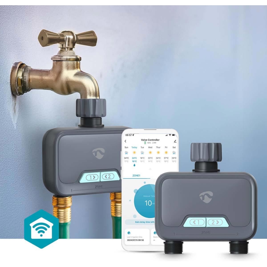 Regolatore di flusso acqua 4xAA Wi-Fi Tuya IP54