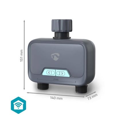 Regolatore di flusso acqua 4xAA Wi-Fi Tuya IP54