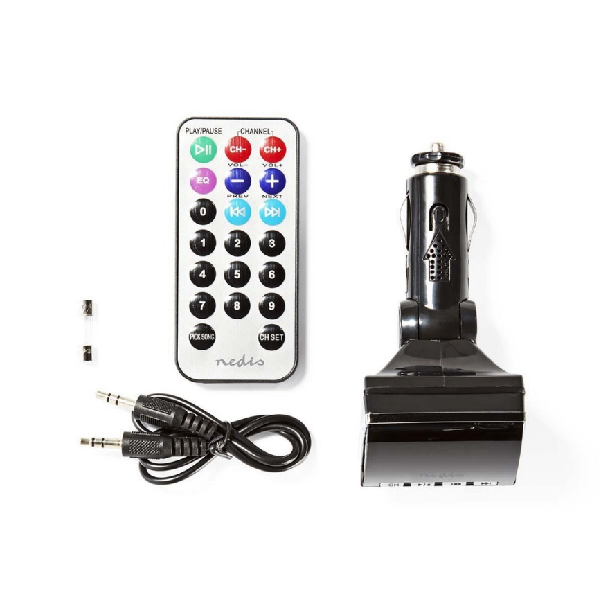 Trasmettitore FM per auto MP3 / 12V + telecomando