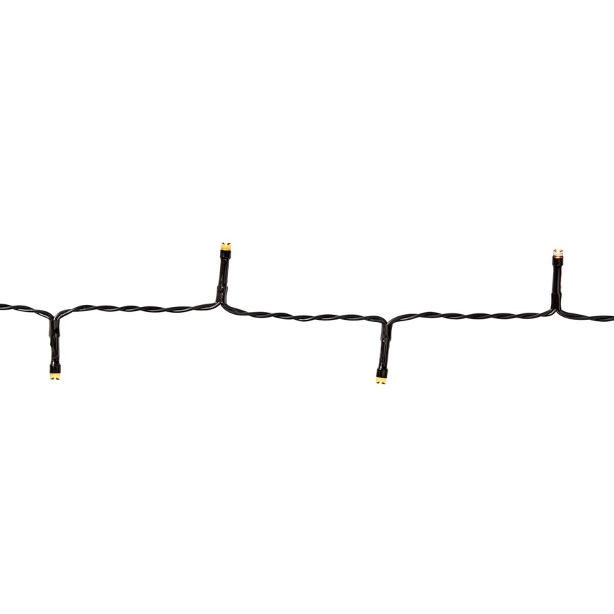 Catena luminosa LED per esterni 192xLED/7 funzioni/3xAA 14,9m IP44 bianco caldo