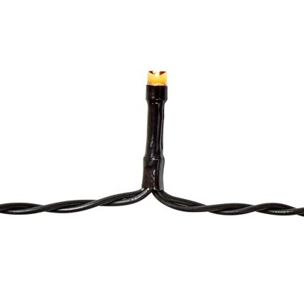 Catena luminosa LED per esterni 48 LED / 7 funzioni / 3x AA 4,1 m IP44 bianco caldo