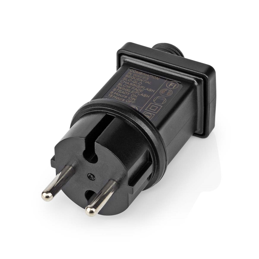 Catena luminosa natalizia LED per esterni 400xLED/7 funzioni 11m IP44 bianco caldo