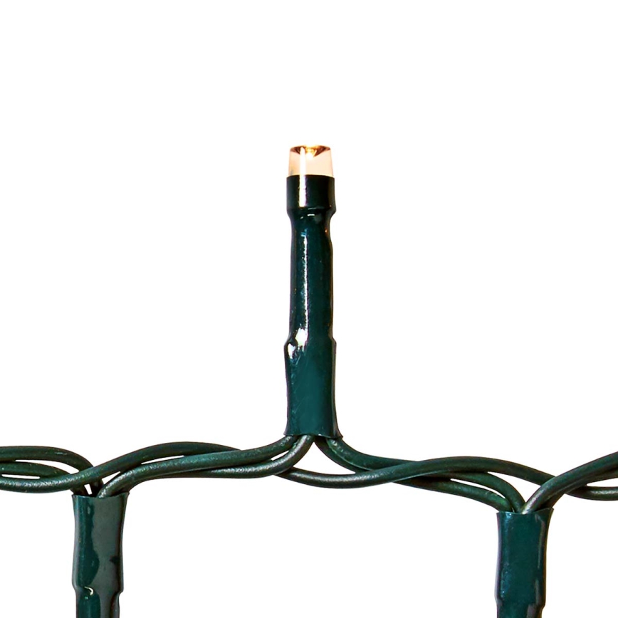 Catena luminosa LED per esterni 700 LED/7 funzioni 17 m IP44 bianco caldo