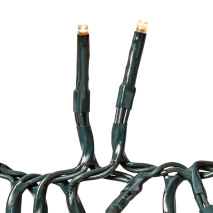 Catena luminosa LED da esterno 768 LED/7 funzioni 8,6 m IP44 bianco caldo