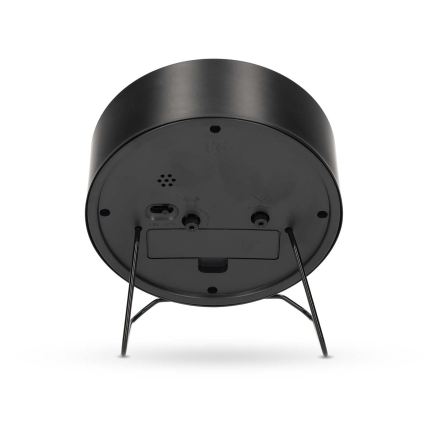 Sveglia analogica 1xAA nera