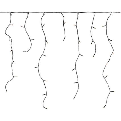 Tenda luminosa LED per esterni 180 LED/7 funzioni 10,9 m IP44 bianco caldo