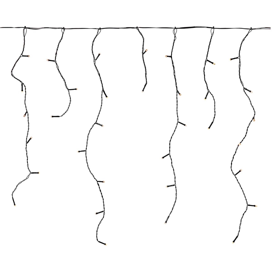 Tenda luminosa LED per esterni 180 LED/7 funzioni 10,9 m IP44 bianco caldo